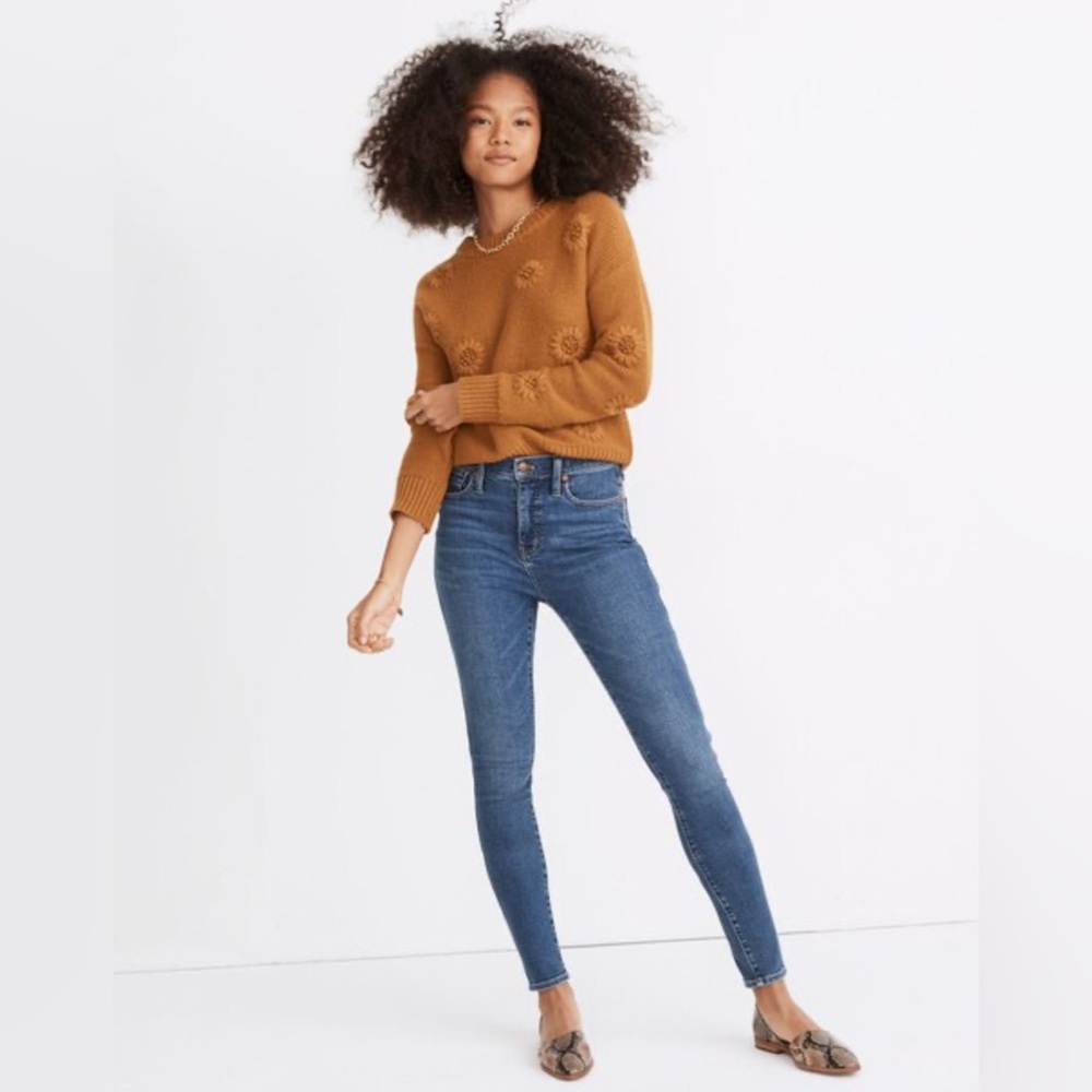 Madewell 10” High-rise Skinny Jeans in Wendover Wash